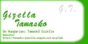 gizella tamasko business card